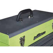 Sealey Tool Chest 3 Drawer Portable with Ball-Bearing Slides Hi-Vis Green/Grey Sealey - Dynamic Drive