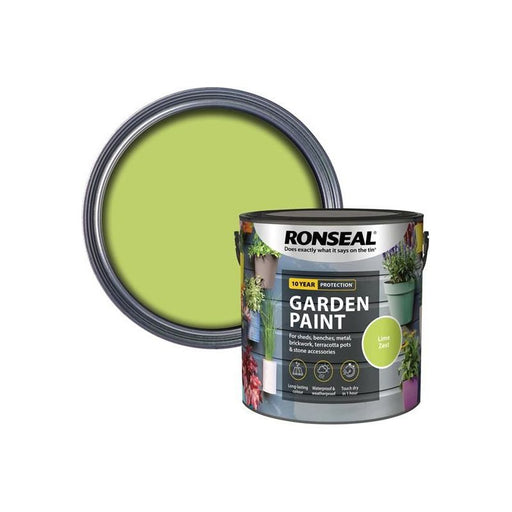 Ronseal Garden Paint Lime Zest 2.5 litre Ronseal - Dynamic Drive
