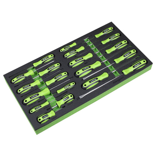 Siegen Siegen Screwdriver Set with Tool Tray 20pc S01276 Siegen - Dynamic Drive