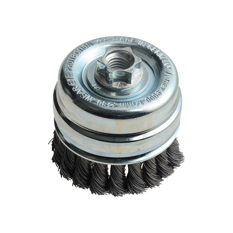 Lessmann Knot Cup Brush 80mm M14x2, 0.50 Steel Wire* Lessmann - Dynamic Drive