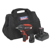 Sealey Impact Wrench Kit 3/8"Sq Drive 12V SV12 Series 2 Batteries CP1204KIT Sealey - Dynamic Drive