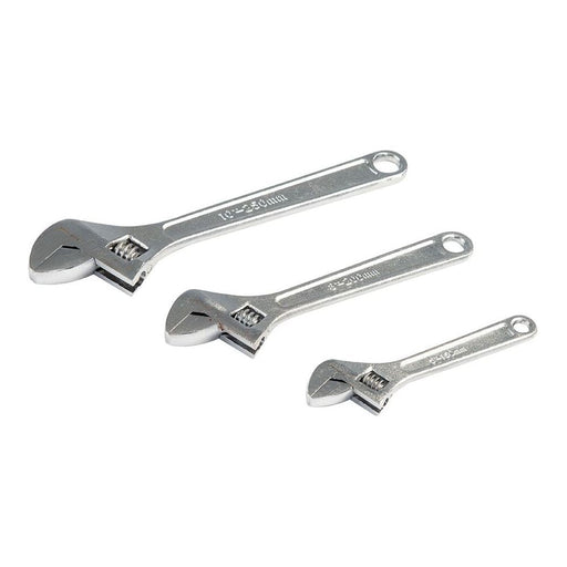 Silverline Adjustable Wrench Set 3pce 150, 200 & 250mm Silverline - Dynamic Drive