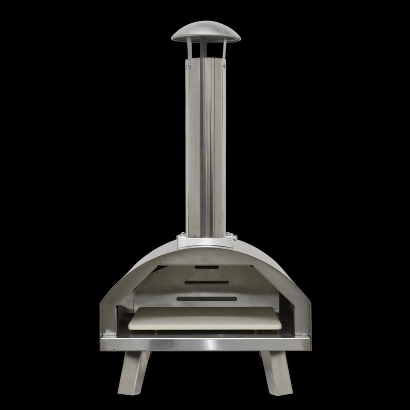 Dellonda Portable Wood-Fired Pizza Oven and Smoking Oven Stainless Steel Dellonda  - Dynamic Drive