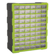 Sealey Cabinet Box 60 Drawer Hi-Vis Green/Black APDC60HV Sealey - Dynamic Drive