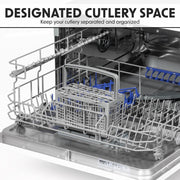 Baridi Tabletop Dishwasher 6 Place Settings 6.5L Capacity - White DH83 Baridi - Dynamic Drive