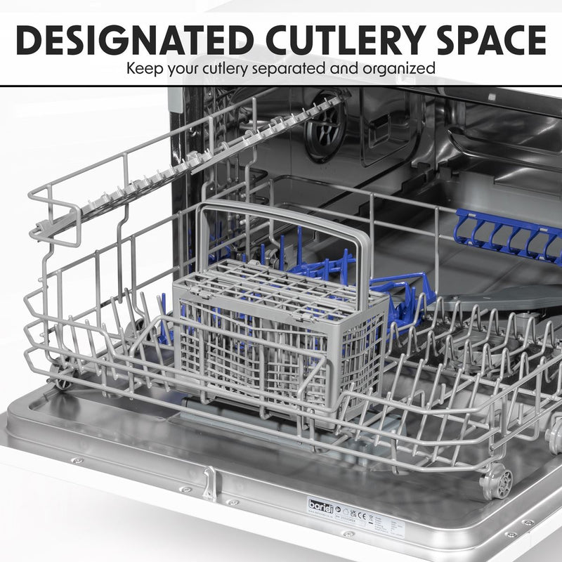 Baridi Tabletop Dishwasher 6 Place Settings 6.5L Capacity - White DH83 Baridi - Dynamic Drive