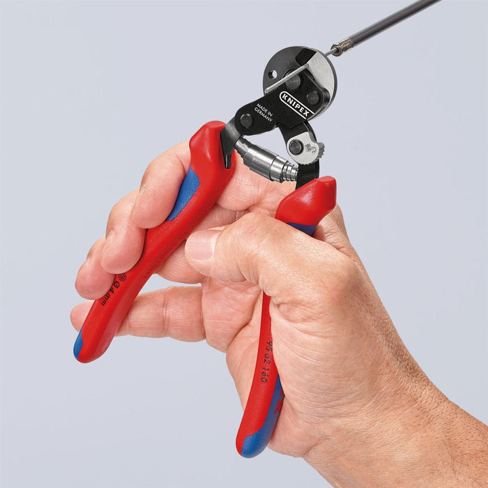Draper Knipex Wire Rope Cutters with Heavy Duty Handles, 160mm 04598 Draper - Dynamic Drive