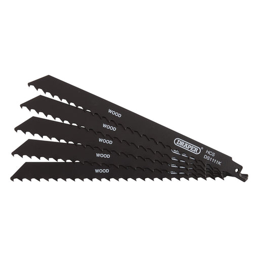 Draper Reciprocating Saw Blades for Wood and Plastic Cutting, 225mm, 3tpi (Pack Draper - Dynamic Drive