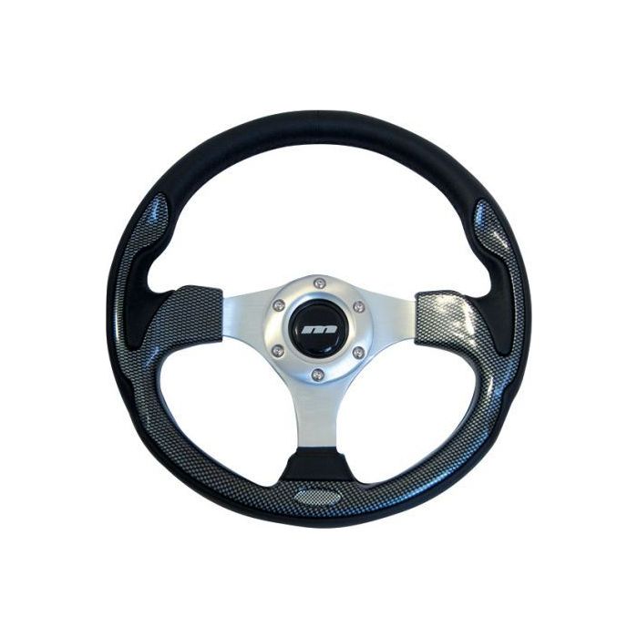 320mm Carbon Moulded Steering Wheel + Boss fits Peugeot 405 Citroen Xantia Mountney Classic  - Dynamic Drive