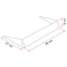 Fiamma Spoiler 40 White for Caravan Roof Spoiler Fiamma - Dynamic Drive