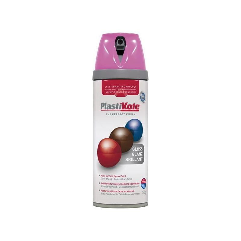 Plastikote Twist & Spray Gloss Pink Burst 400ml PlastiKote - Dynamic Drive
