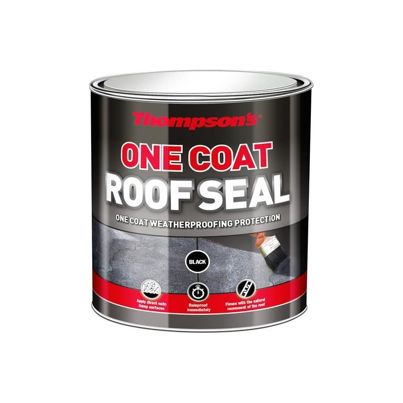 Ronseal Thompson's One Coat Roof Seal Black 5 litre Ronseal - Dynamic Drive
