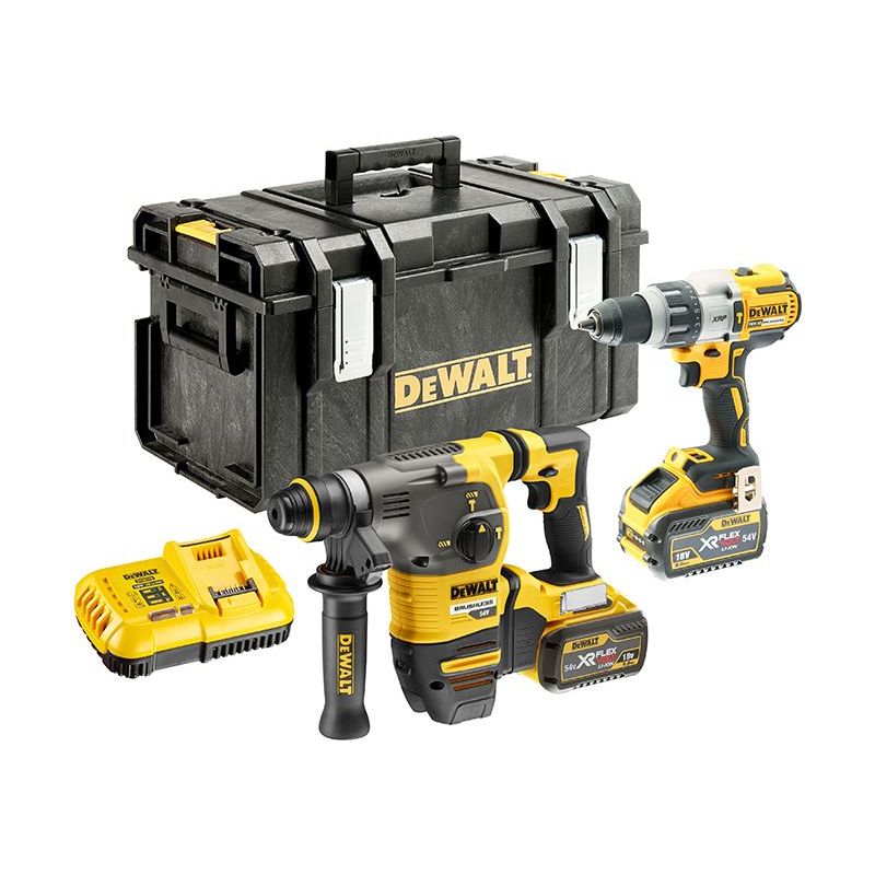 Dewalt Power Tools DCK2033X2 XR FlexVolt Twin Pack 18/54V 2 x 9.0/3.0Ah Li-ion DeWALT Power Tools - Dynamic Drive
