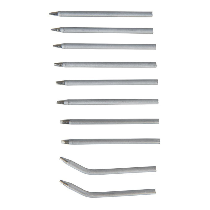 Silverline Soldering Iron Tips Set 10pce 40W 675071 Silverline  - Dynamic Drive