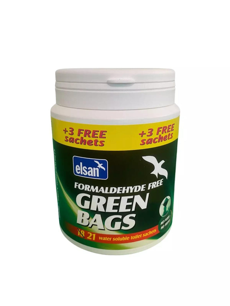 Elsan Green Bags Chemical Cassette Toilet Sachets Camping Caravan Motorhome Elsan - Dynamic Drive