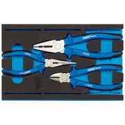 1x 3 Piece Draper Expert Quality Heavy Duty Plier Set in EVA Drawer insert Tray Draper  - Dynamic Drive