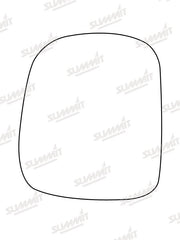 Summit Stick-On Standard Mirror Glass fits Nissan Serena RHS Summit - Dynamic Drive