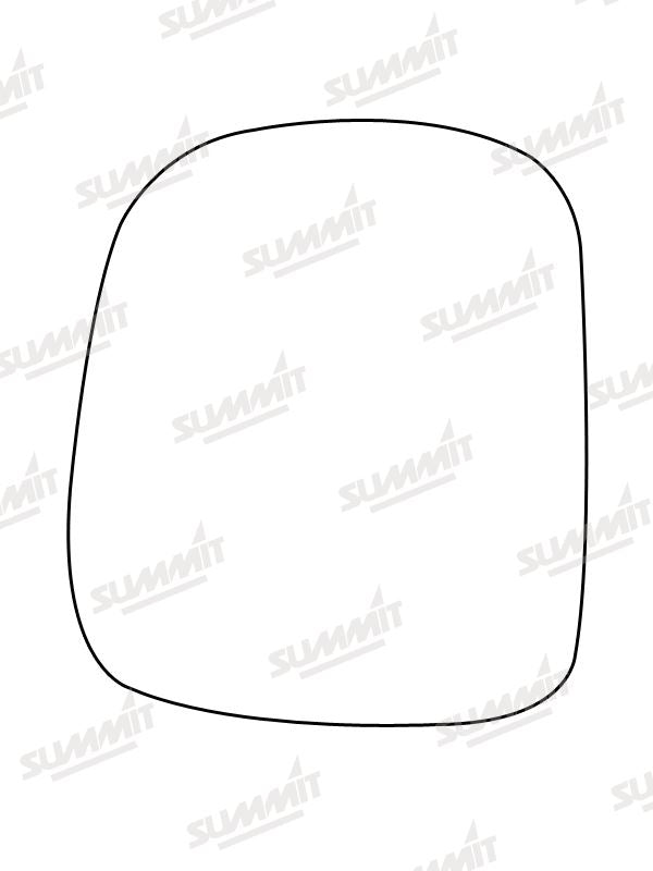 Summit Stick-On Standard Mirror Glass fits Nissan Serena RHS Summit - Dynamic Drive