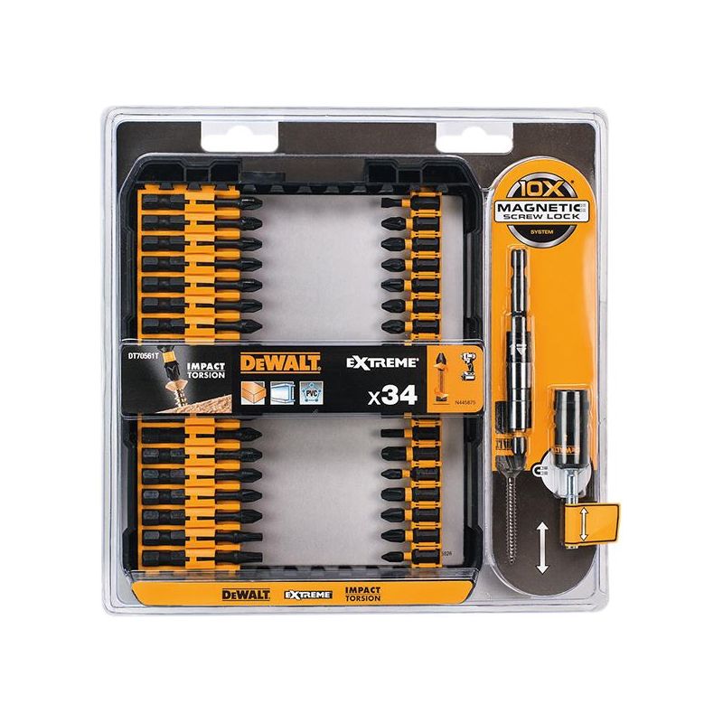 Dewalt Power Tools DT70561T Impact Torsion Set + 3in Holder, 34 Piece DeWALT Power Tools - Dynamic Drive