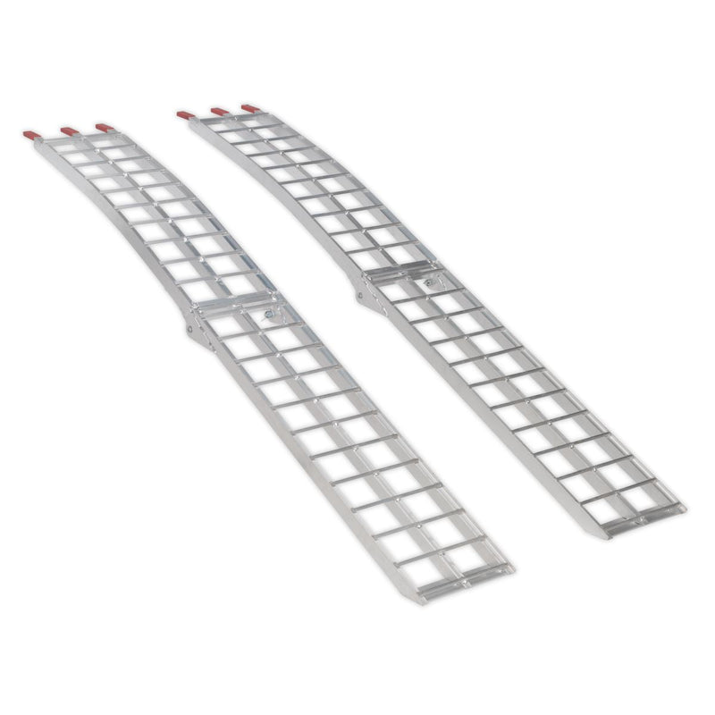 Sealey Aluminium Loading Ramps 680kg Capacity per Pair LR680 Sealey - Dynamic Drive