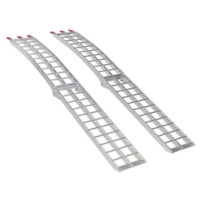 Sealey Aluminium Loading Ramps 680kg Capacity per Pair LR680 Sealey - Dynamic Drive