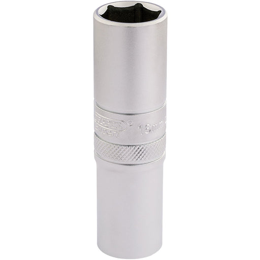 Draper 6 Point Metric Deep Socket, 1/2" Sq. Dr., 16mm 16648 Draper - Dynamic Drive