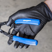 Sealey Black Diamond Grip Extra-Thick Nitrile Powder-Free Gloves Large Pack of 5 Sealey - Dynamic Drive