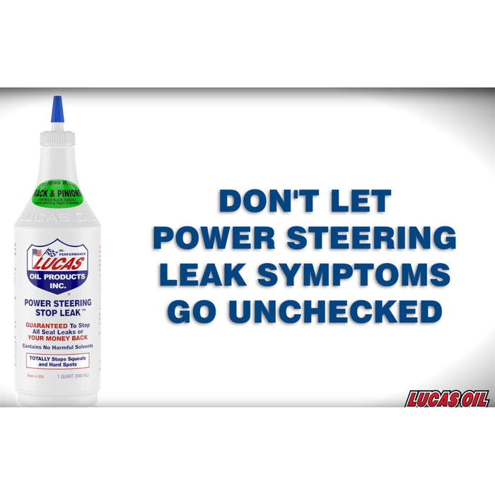 2 X Lucas Oil Power Steering Stop Leak Fix Rack/Box Fluid Seal 946Ml Lucas Oil - Dynamic Drive