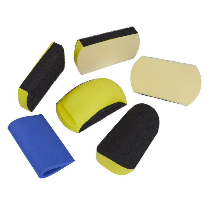 Sealey Sanding Block Hook-and-Loop Kit 6pc RE40KIT Sealey - Dynamic Drive