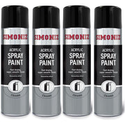 4x Simoniz Chrome Effect Aerosol High Quality Spray Paint 500ml SIMP20D Simoniz  - Dynamic Drive