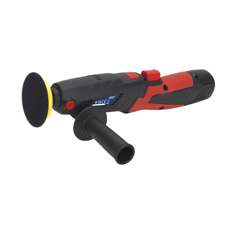 Sealey Cordless Mini Sander Polisher Kit 75mm 12V Lithium-ion Car Detailing Sealey  - Dynamic Drive