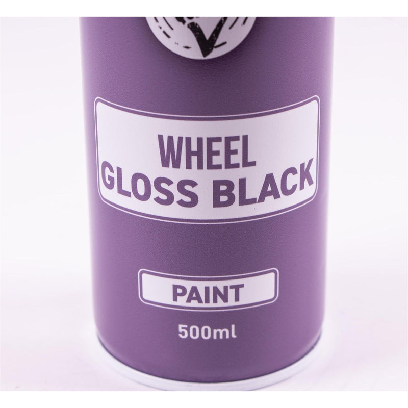 12x Autotek GLOSS BLACK Wheel Paint 500ml Spray Paint High Coverage PMA - Dynamic Drive