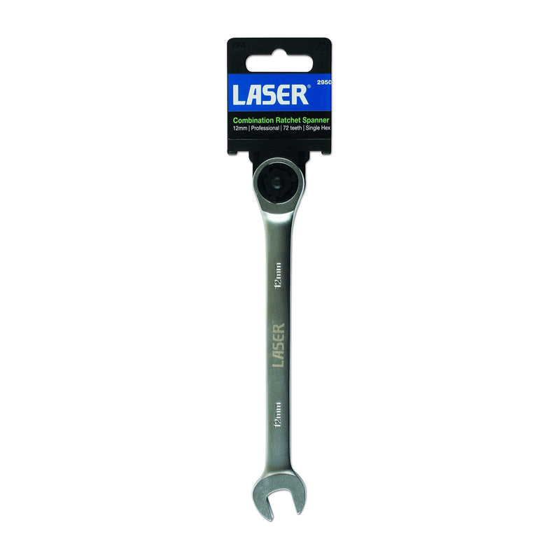 Laser Ratchet Combination Spanner 12mm 2950 Laser - Dynamic Drive