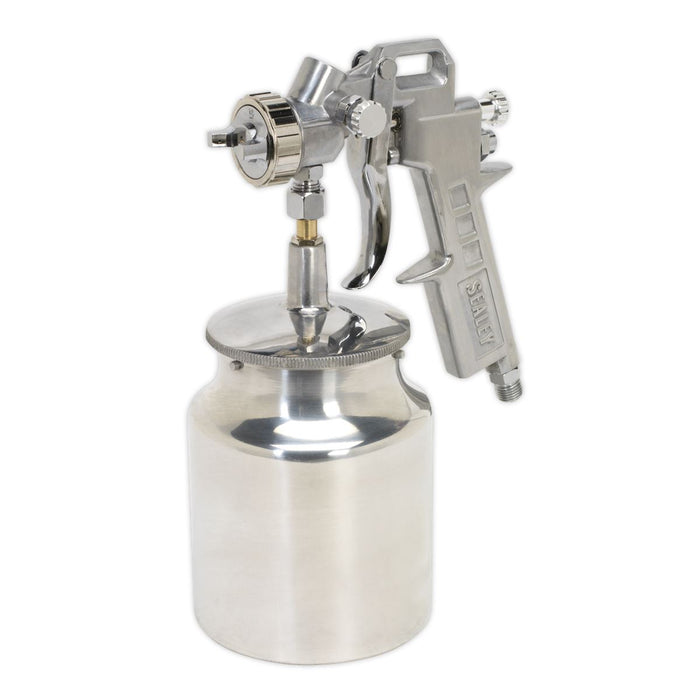 Sealey Spray Gun Suction Feed General-Purpose 1.5mm Set-Up SSG2 Sealey - Dynamic Drive