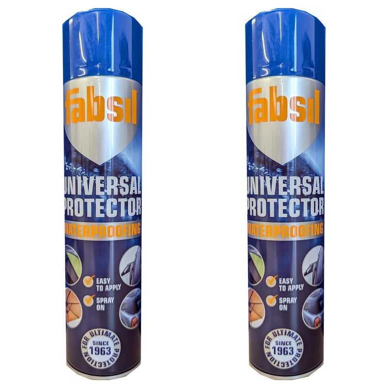2x Grangers Fabsil Universal Aerosol Waterproofing Reproofing Spray 600ml Fabsil - Dynamic Drive