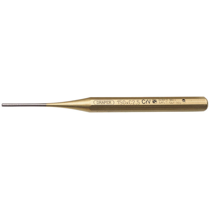 Draper Octagonal Parallel Pin Punch, 2.5 x 150mm 51653 Draper - Dynamic Drive