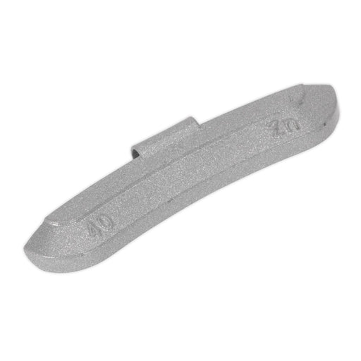 Sealey Wheel Weight 40g Hammer-On Zinc for Steel Wheels Pack of 50 WWSH40 Sealey - Dynamic Drive