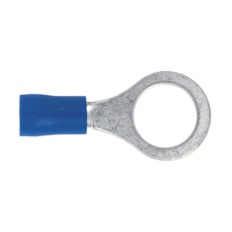Sealey Easy-Entry Ring Terminal 10.5mm (3/8") Blue Pack of 100 BT23 Sealey - Dynamic Drive