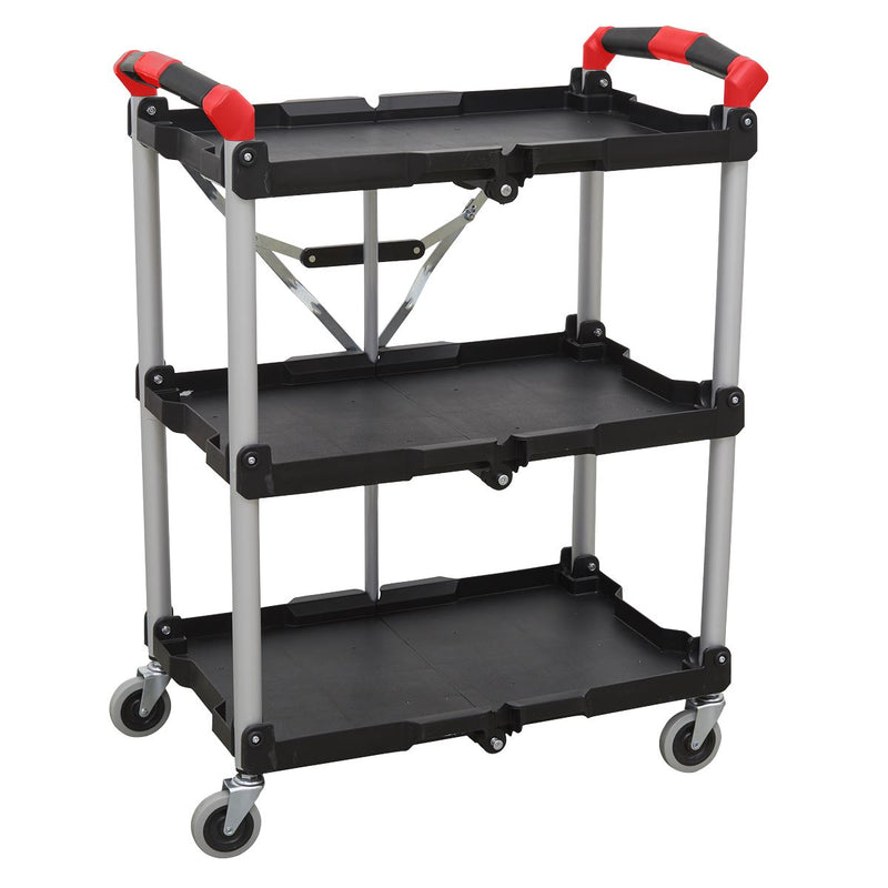 Sealey Folding Workshop Trolley 3-Level CX314 Sealey - Dynamic Drive