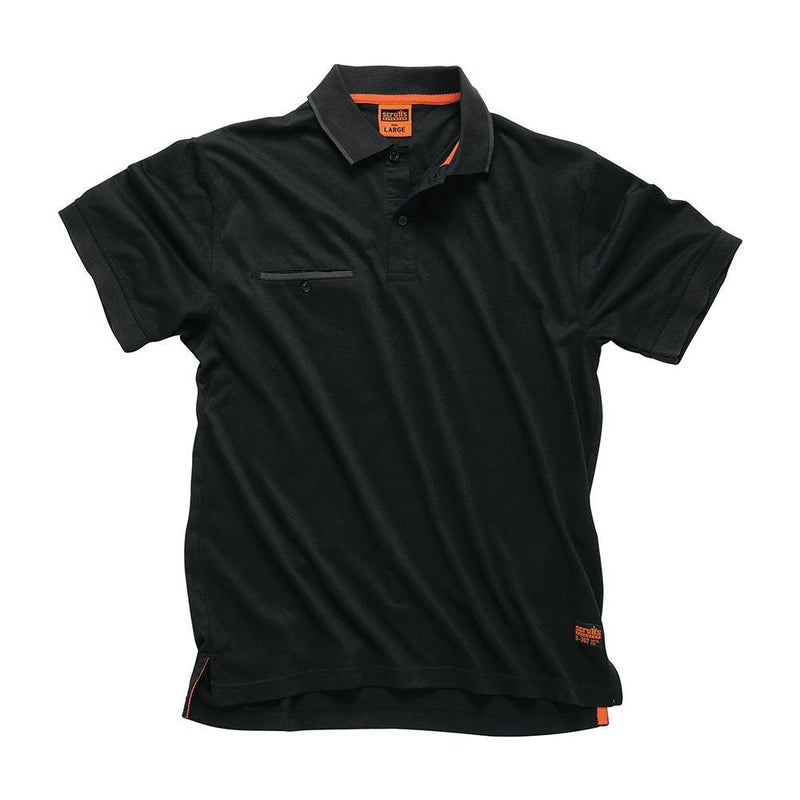 Scruffs Worker Polo Black XXL Scruffs - Dynamic Drive