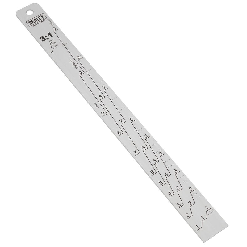 Sealey Aluminium Paint Measuring Stick 1:1/3:1 PA07 Sealey - Dynamic Drive