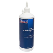 Sealey Screw Compressor Oil 1ltr SCPO1S Sealey  - Dynamic Drive