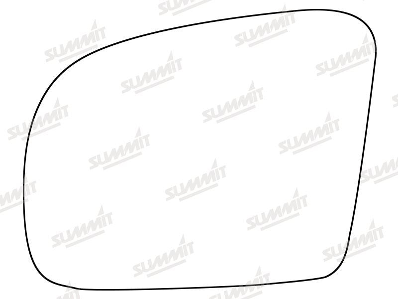 Summit Stick-On Standard Mirror Glass fits Mercedes M Class 08 to 15 LHS Summit - Dynamic Drive