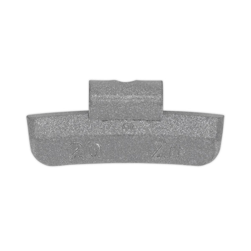 Sealey Wheel Weight 20g Hammer-On Plastic Coated Zinc for Alloy Wheels Pack of 1 Sealey - Dynamic Drive