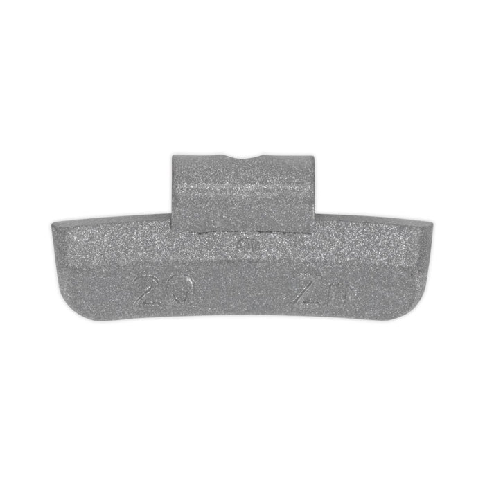 Sealey Wheel Weight 20g Hammer-On Plastic Coated Zinc for Alloy Wheels Pack of 1 Sealey - Dynamic Drive