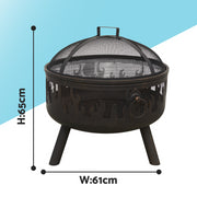 Dellonda Deluxe Outdoor Firepit Dellonda  - Dynamic Drive