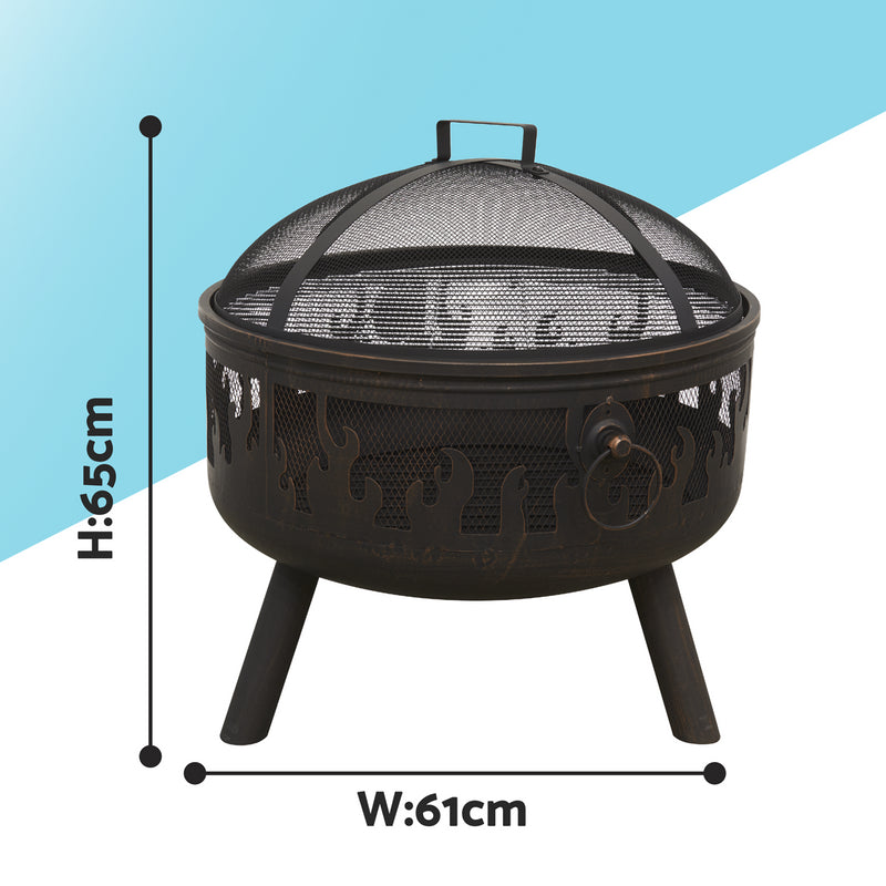 Dellonda Deluxe Outdoor Firepit Dellonda  - Dynamic Drive