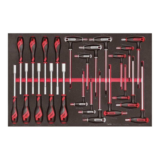 Teng Tools Nut Driver & Hex/TX T-Handle Set FOAM4X4 23 Pieces Teng Tools - Dynamic Drive