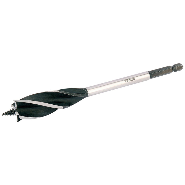 Draper 4 Fluted Auger Bit, 19 x 165mm 35111 Draper - Dynamic Drive
