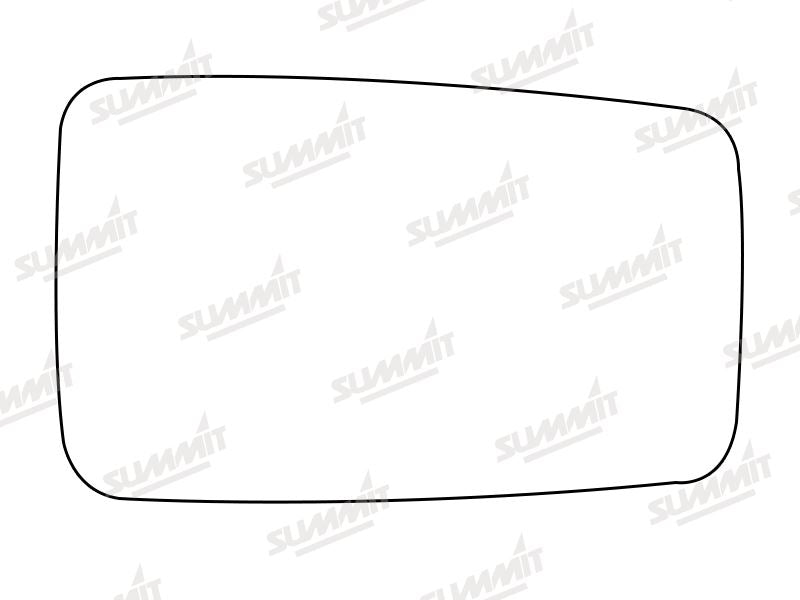 Summit Stick-On Standard Mirror Glass fits Hyundai Pony RHS Summit - Dynamic Drive